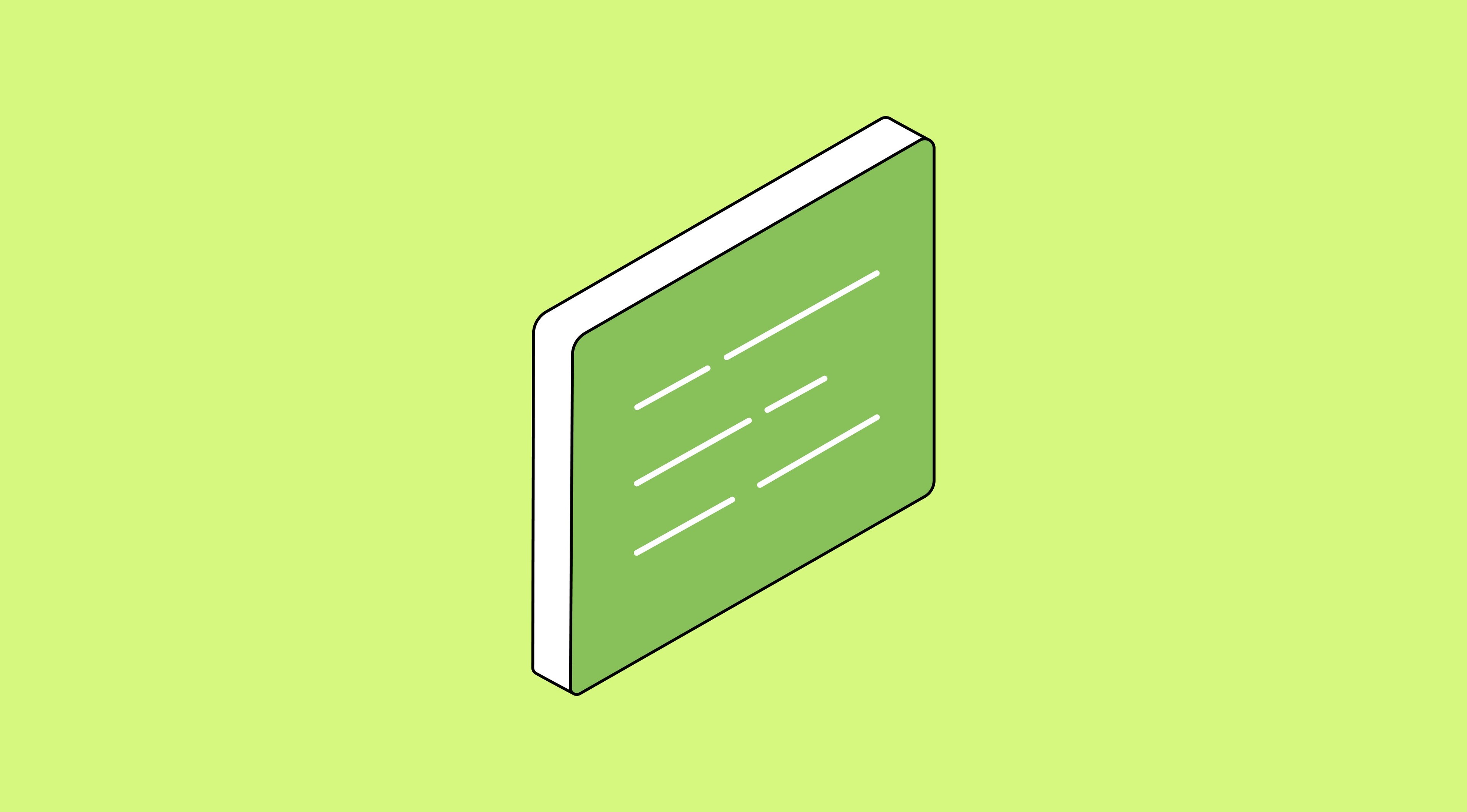 A business contract.