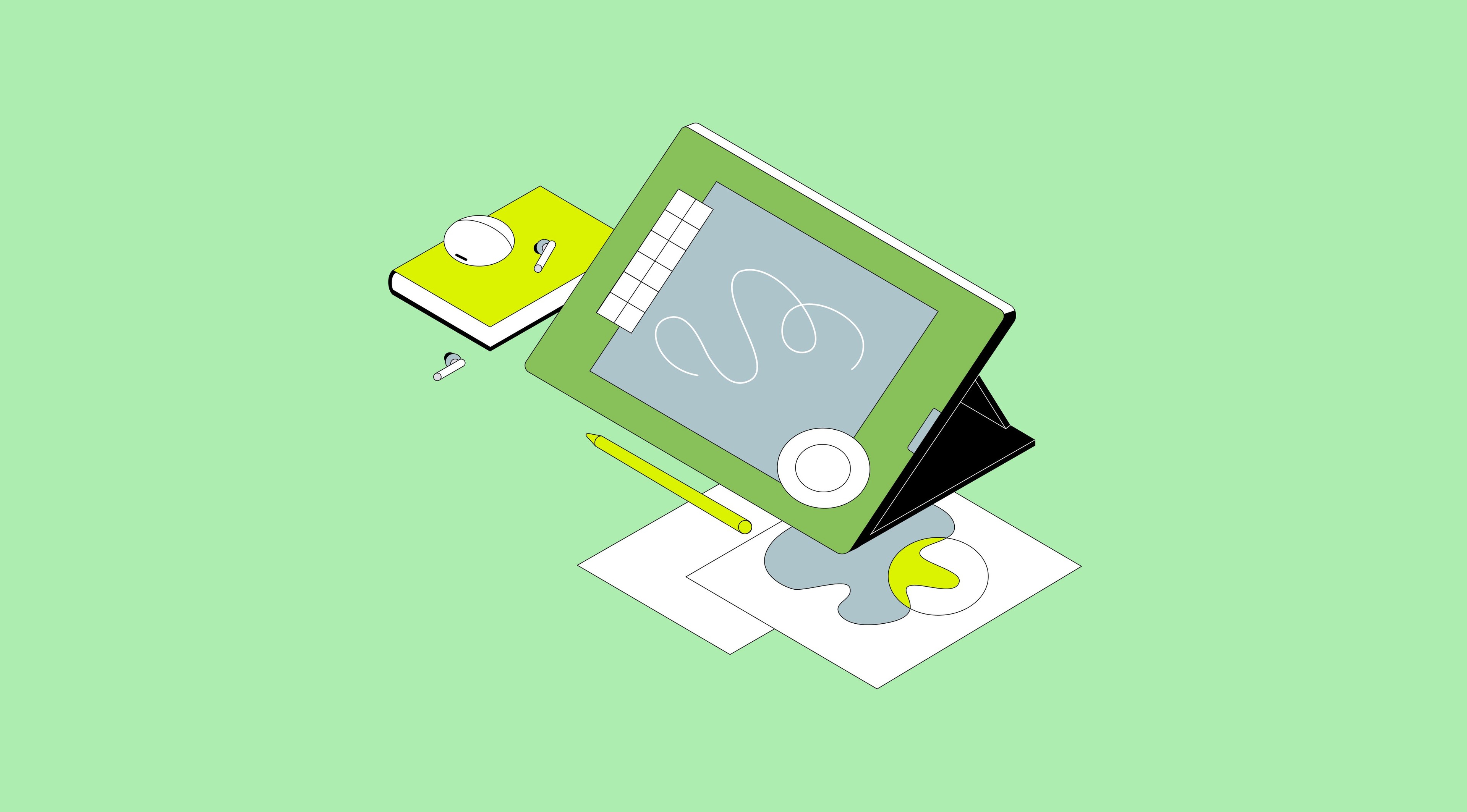 Designing on tablet